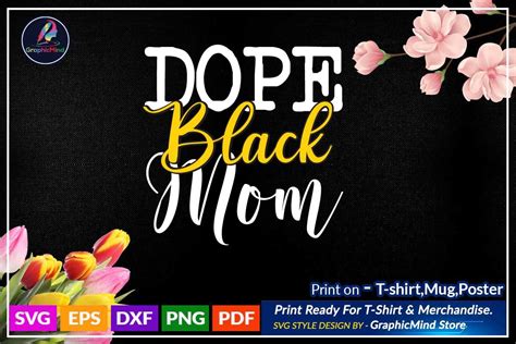 Download Free Dope Black Mom SVG Files DXF Files