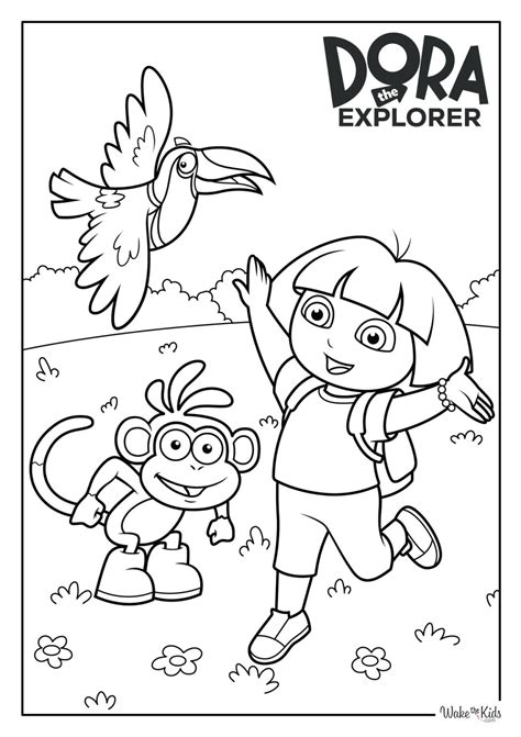 Free Dora Coloring Pages