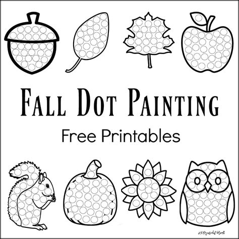 Free Dot Paint Printables