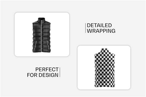 Download Free Down Vest Mockup - Front View PSD Generator