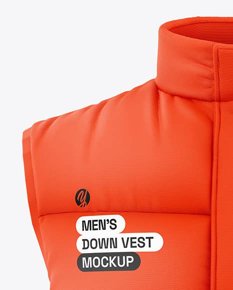 Download Free Down Vest Mockup - Front View PSD TIFF Files