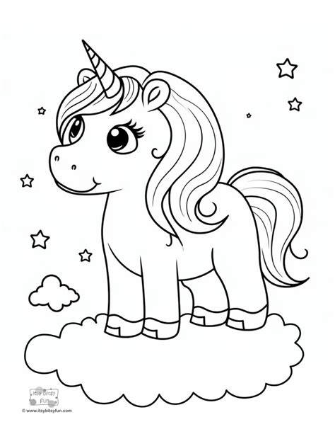 Free Downloadable Unicorn Coloring Pages