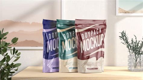 Download Free Doy-Pack With Zipper PSD TIFF Files PSD Files