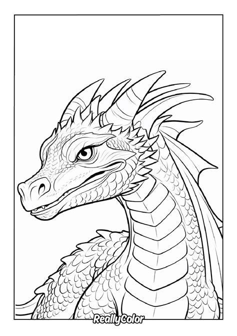 Free Dragon Color Pages