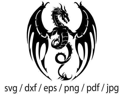 Download Free Dragon SVG Files DXF Files