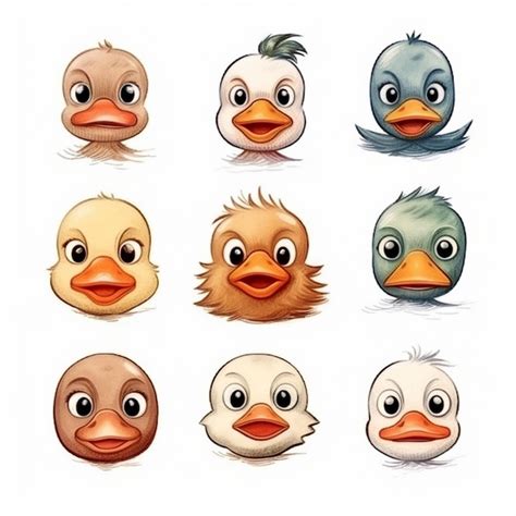 Download Free Duck Faces Set Files Free PSD Mockups