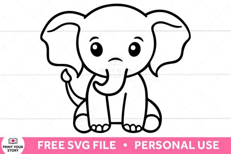 Download Free E For Elephant - SVG File, DXF File Commercial Use for Cricut
