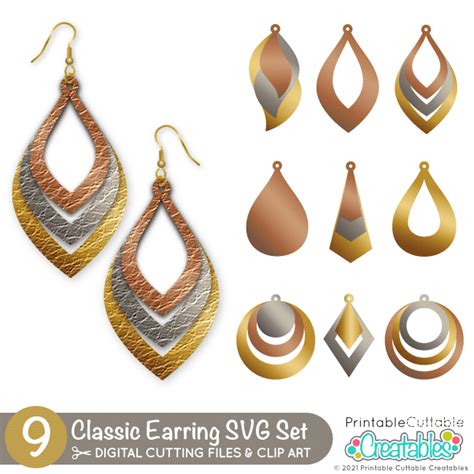 Download Free Earring Set 2 Files for Cricut