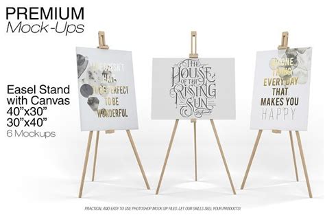 Download Free Easel Mockup PSD Placeit PSD Files