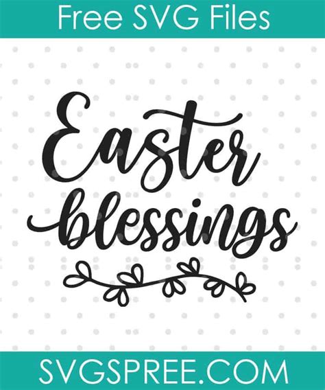 Download Free Easter Blessings - SVG File, DXF File Commercial Use Free PSD Mockups