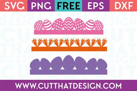 Download Free Easter Border Designs - SVG, DXF, EPS Easy Edite