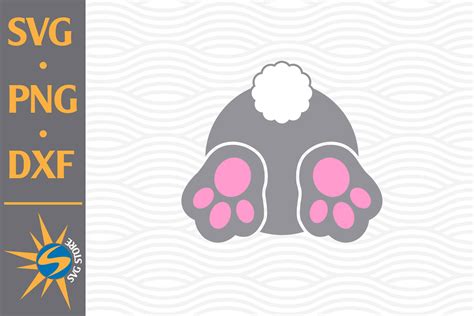 Download Free Easter Bum SVG, PNG, DXF Digital Files Include For Crafts