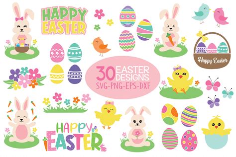 Download Free Easter Bundle - 30 Easter SVG files For Crafts