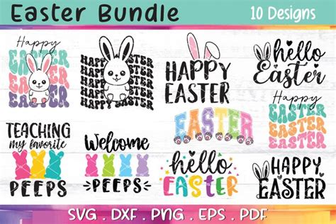 Download Free Easter Bundle Vol. 2 - 10 SVG Designs Easy Edite