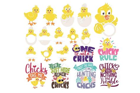Download Free Easter Chick - SVG File, DXF File Commercial Use Free PSD Mockups