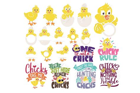Download Free Easter Chick - SVG File, DXF File Files Free PSD Mockups