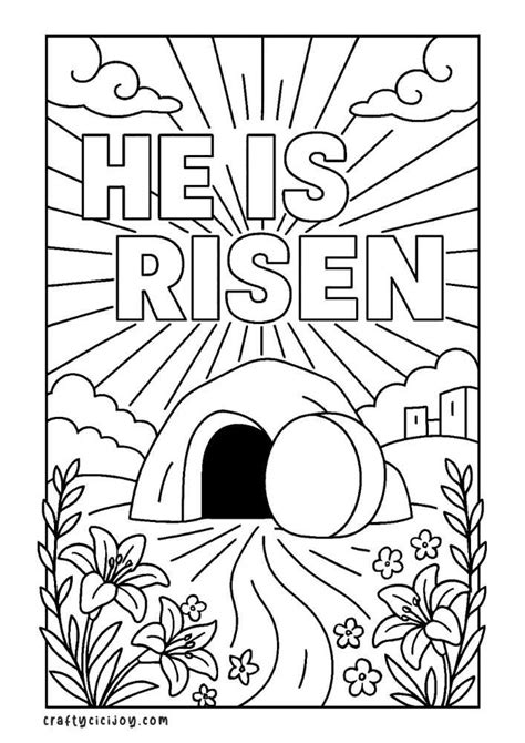 Free Easter Coloring Pages Religious