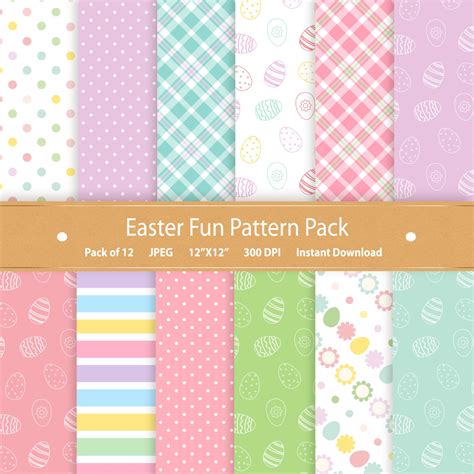 Download Free Easter Digital Paper Pack Pastel Backgrounds Cut Images