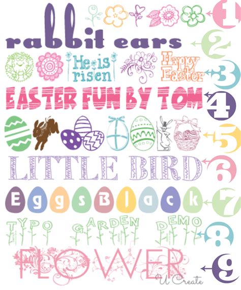 Free Easter Fonts