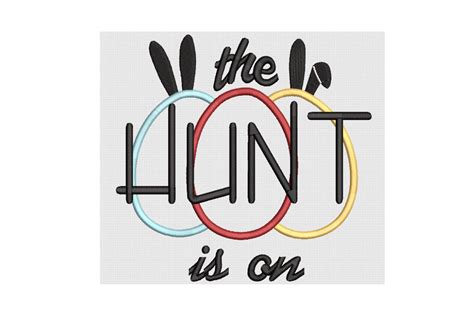 Download Free Easter I Hunt Embroidery Applique Embroidery Design Commercial Use DXF Files