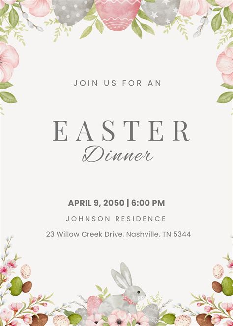 Free Easter Invites