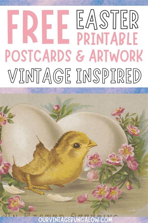 Download Free Easter Lettering Postcards For Crafts