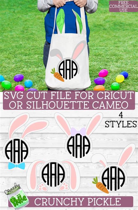Download Free Easter Monograms Mini SVG Bundle Crafts