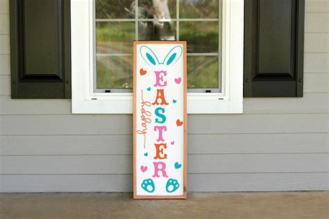 Download Free Easter Porch Sign SVG Cut File Files DXF Files