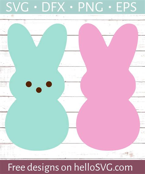 Download Free Easter SVG, Peeps SVG, DXF File, Cuttable File Commercial Use DXF Files