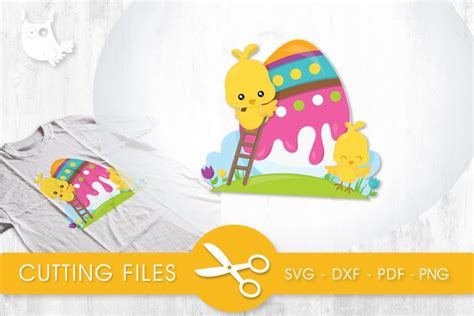 Download Free Easter Set - Chicks Creativefabrica DXF Files