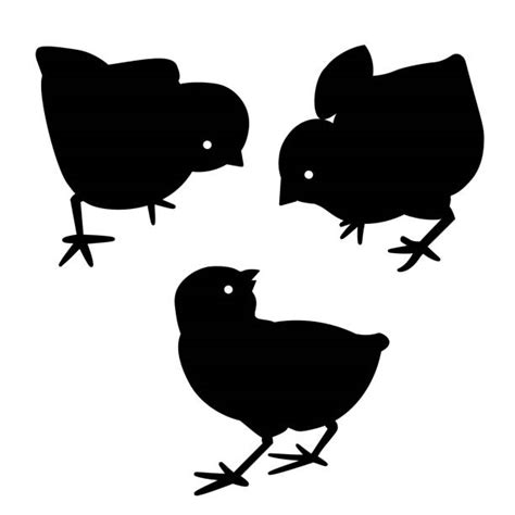 Download Free Easter Set - Chicks Silhouette
