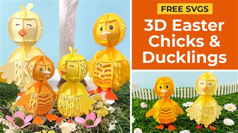 Download Free Easter Set - Chicks for Cricut Machine