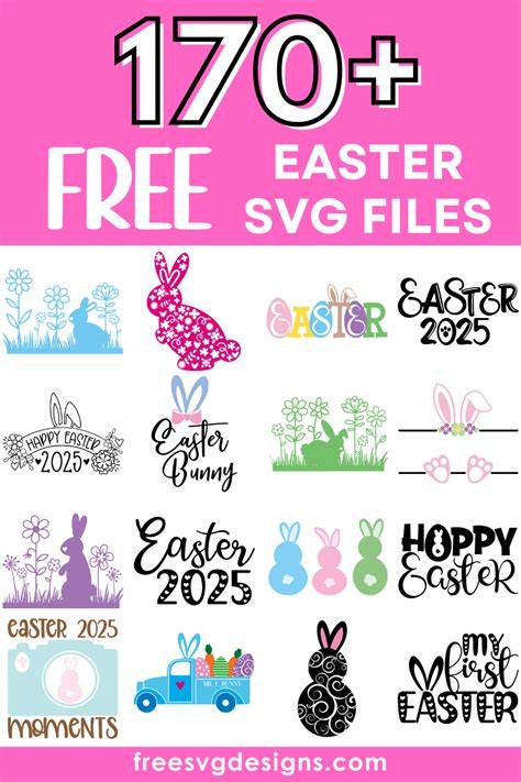 Download Free Easter Spring Printable Mini Kit for Crafting Cricut SVG