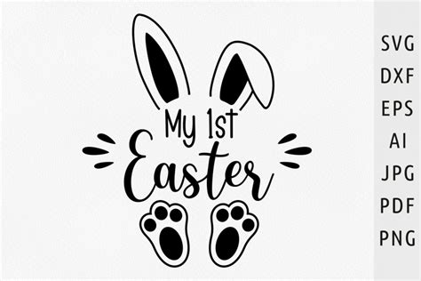 Download Free Easter svg My first easter Easy Edite