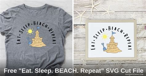 Download Free Eat Sleep Beach Repeat Crafts