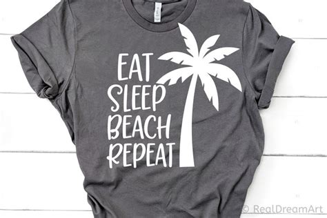 Download Free Eat Sleep Beach Repeat DXF Files