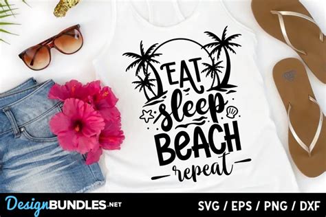 Download Free Eat Sleep Beach Repeat Easy Edite