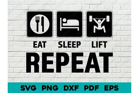 Download Free Eat Sleep Create Repeat DXF Files