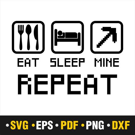 Download Free Eat Sleep Cycle Repeat Printable Commercial Use DXF Files