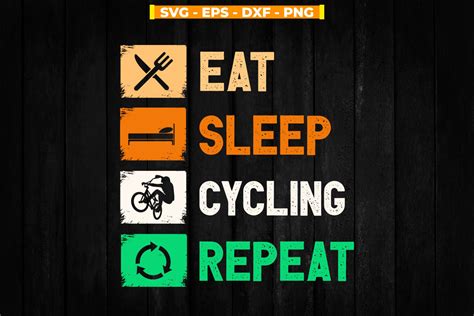 Download Free Eat Sleep Cycle Repeat Printable Files For Crafts