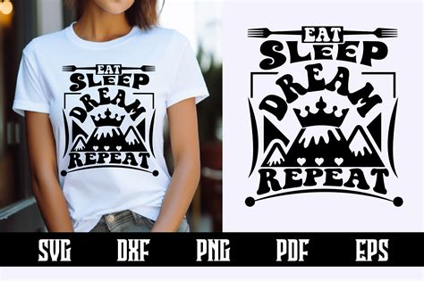 Download Free Eat Sleep Dream Repeat For Crafts