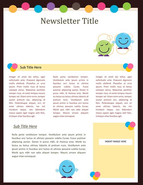 Free Editable Newsletter Template