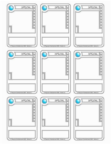 Free Editable Trading Card Template