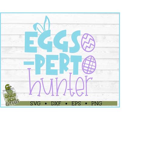 Download Free Eggs-Pert Hunter Easter SVG Files DXF Files