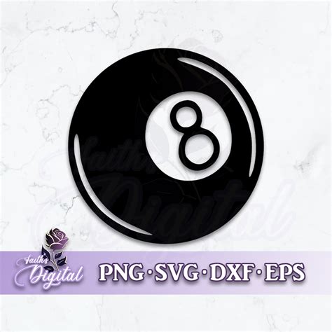 Download Free Eight Ball SVG, Eight Ball DXF, Cuttable File Files Free PSD Mockups