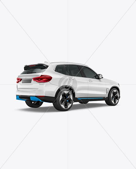 Download Free Electric Crossover SUV - Back Half Side View PSD Generator