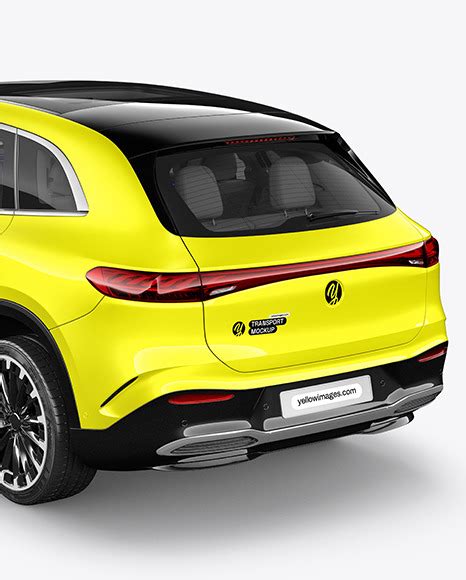 Download Free Electric Crossover SUV - Back Half Side View PSD PSD Yellowimages