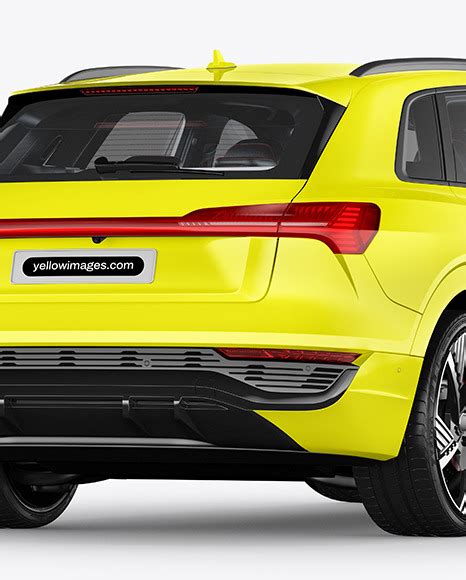 Download Free Electric Crossover SUV - Back Half Side View PSD PSD Yellowimages PSD Files