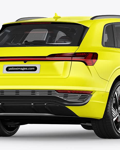 Download Free Electric Crossover SUV - Back Half Side View PSD Placeit PSD Files