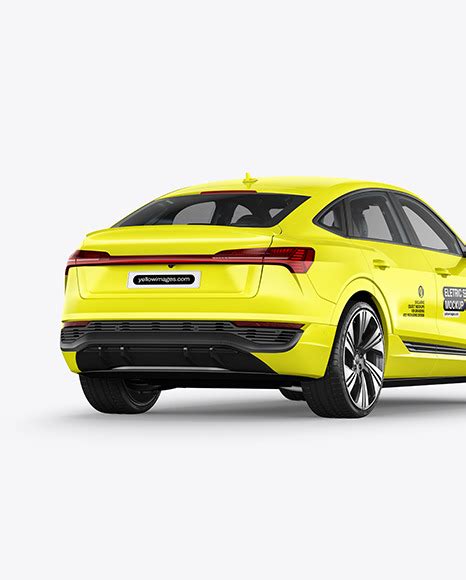 Download Free Electric Crossover SUV - Back Half Side View PSD Yellowimages PSD Files